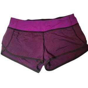 Lululemon Speed Shorts Womens Size 6 Purple
